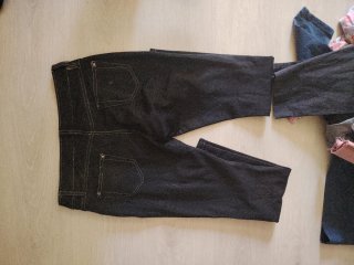 Vaqueros negros elásticos Talla M