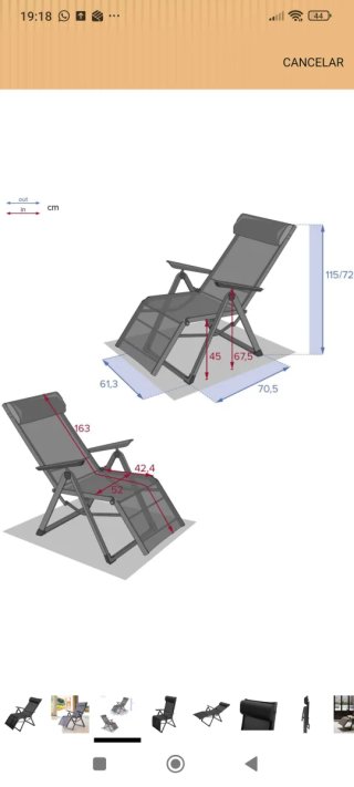 Sillón Hesperide 8 posiciones