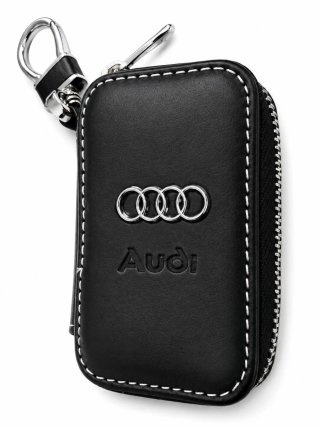 Portachiavi Audi similpelle con zip