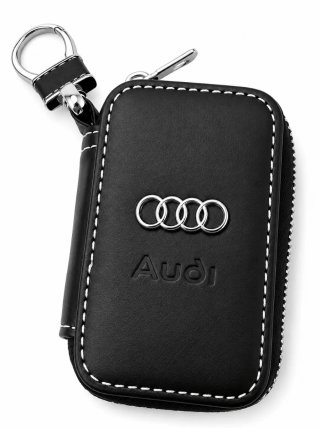Portachiavi Audi similpelle con zip