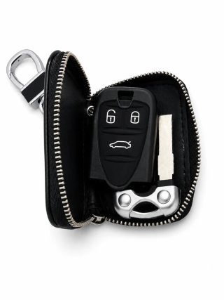 Portachiavi Audi similpelle con zip