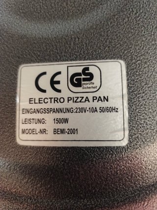Sartén Eléctrica Pizza con Tapa