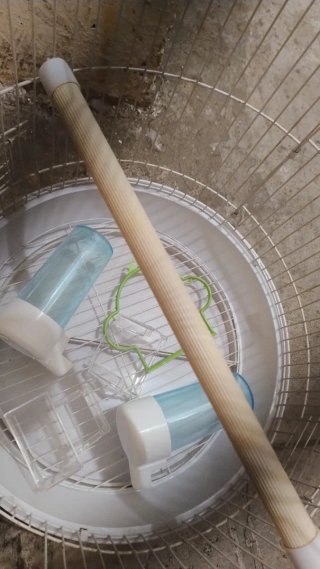 Jaula para pájaros blanca