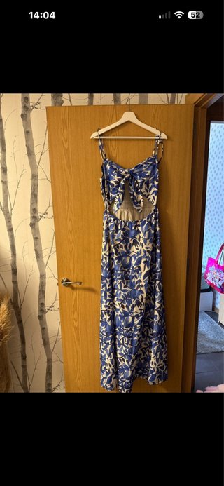 Vestido largo estampado floral talla L