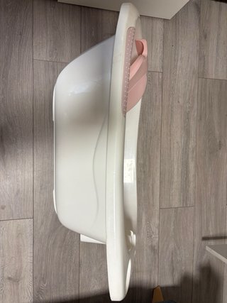 Bañera bebé Olmitos rosa y blanca