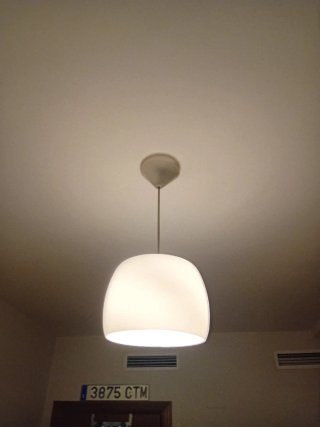 Lámpara de techo colgante blanca
