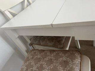 Mesa comedor extensible y 6 sillas madera