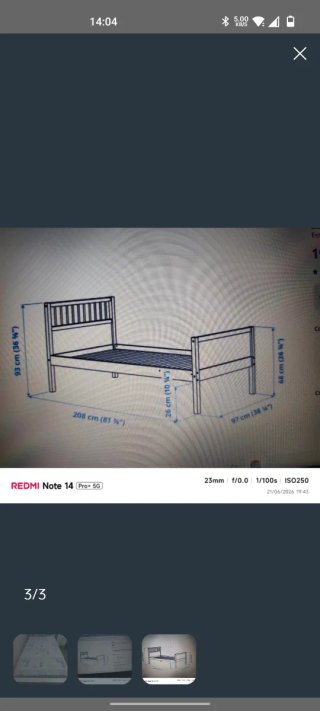2 Camas individuales 90cm Ikea