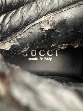 Scarpe Gucci N.36 Nero Rosso Verde