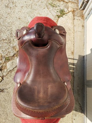 Sella Western Continental 16 pollici marrone