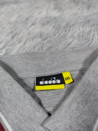 Polo Diadora Vintage Gris Talla XL