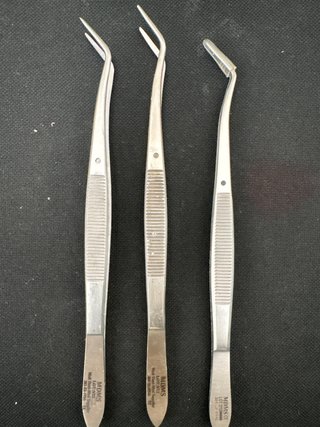 3 Pinzas Dentales MDMS Curvas