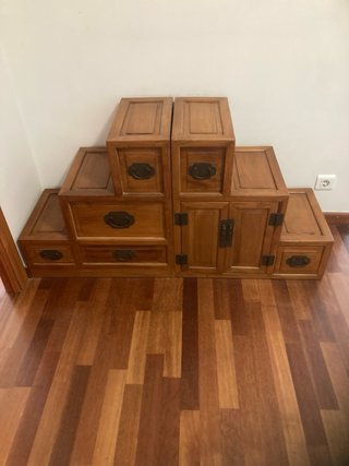 Mueble de madera maciza estilo oriental