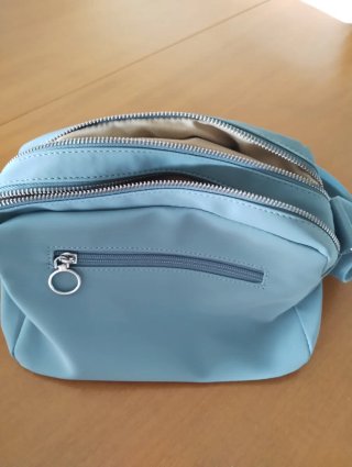 Bolso bandolera lona azul