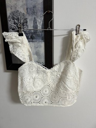 Conjunto Verano Pantalón y Top Blanco