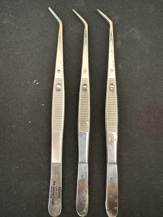 3 Pinzas Dentales con Cierre