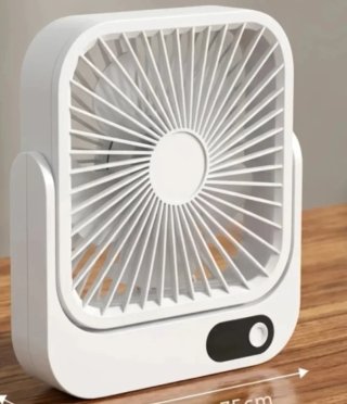Ventilador de mesa recargable 4000 mAh Blanco