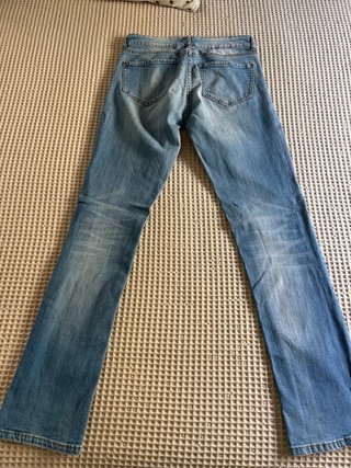 Mango Vaqueros Rectos Azul Claro