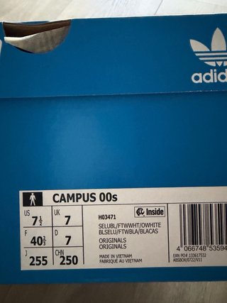 Adidas Campus Azul Talla 40 2/3