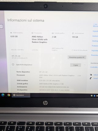 HP 245 G8 Laptop - AMD Athlon, 8GB RAM, 128GB SSD