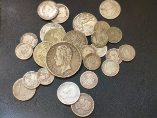 Lote Monedas Peseta Plata 1869-1926