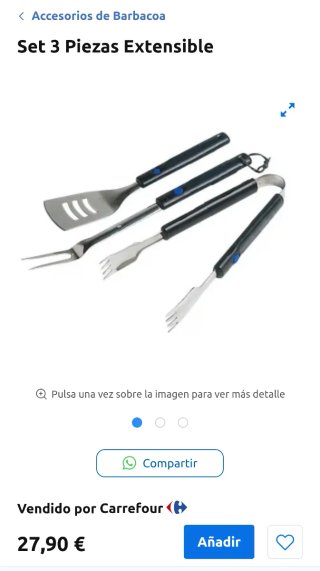 Set Utensilios Barbacoa Campingaz Extensible