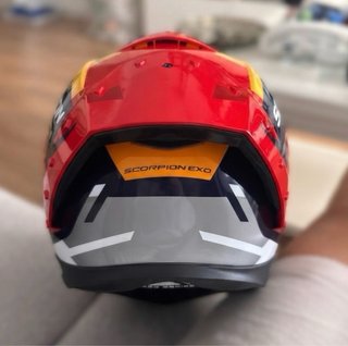 Casco Scorpion EXO-RACE AIR KOBRA Azul Amarillo. S