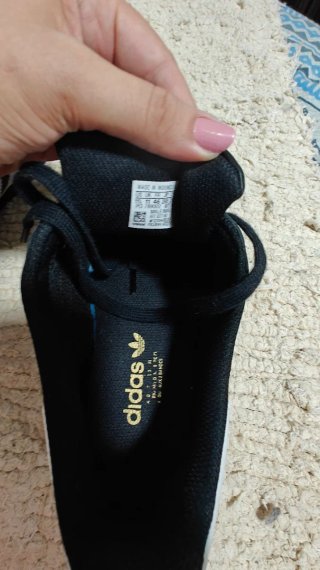 Zapatillas Adidas Superstar Negras Blancas T46