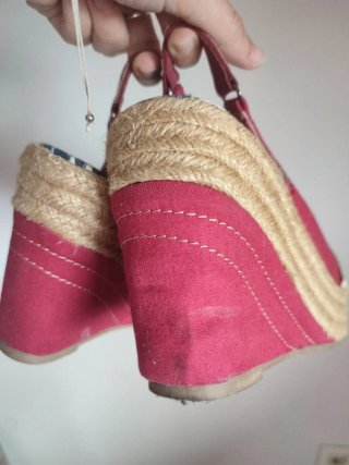 Zapatos de esparto con lazo