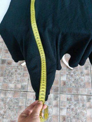 Vestido midi negro vintage