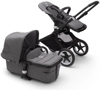 Carrito de bebé Bugaboo gris