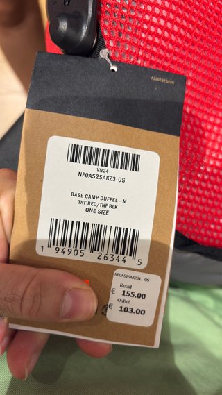 The North Face Base Camp Duffel M Roja- Nueva