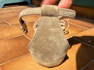 Sandali donna beige tg.37, nuovi