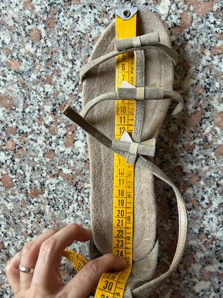 Sandali donna beige tg.37, nuovi