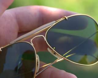 Occhiali Ray-Ban Aviator B&L Vintage Oro Lenti Ver