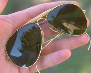 Occhiali Ray-Ban Aviator B&L Vintage Oro Lenti Ver