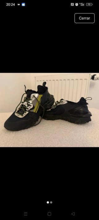 Zapatillas Nike Talla 42 Negras y Plateadas