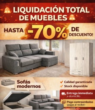 Canapés, colchones, cabezales, sofá, armarios
