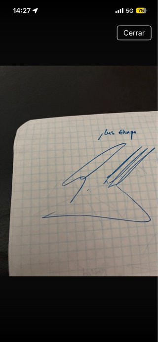 Autógrafo Luis Enrique PSG