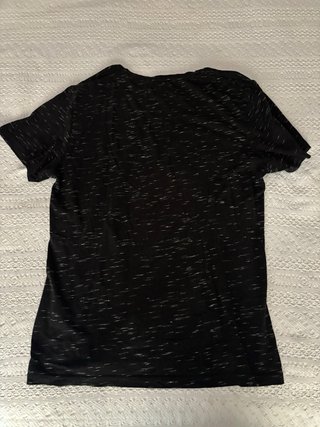 Camiseta Pull&Bear Negra Jaspeada
