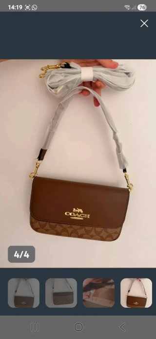 Bolso  Marrón y Dorado Nuevo