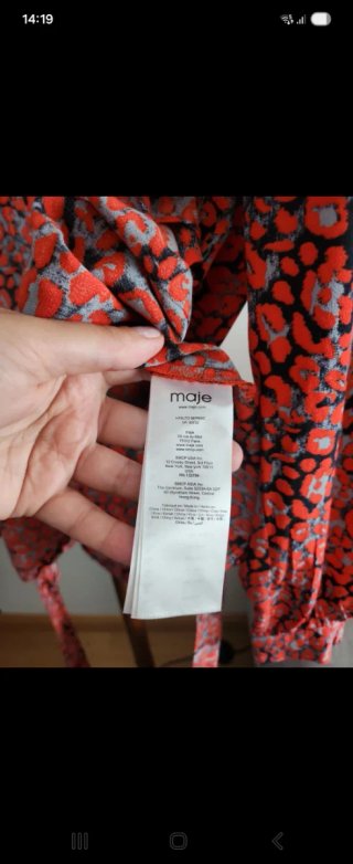 Blusa Maje Talla S/M Estampada