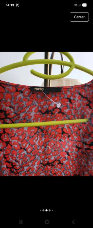 Blusa Maje Talla S/M Estampada