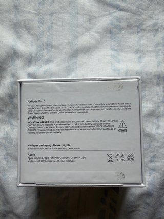 AirPods Pro 3 Cancelación Ruido + Garantía 2027