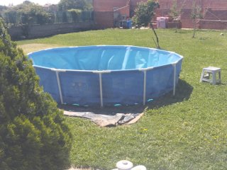 Piscina desmontable azul