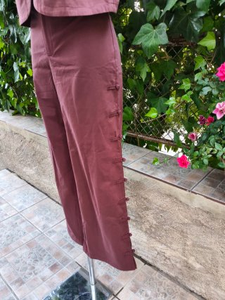 Conjunto dos piezas marrón