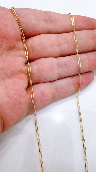 Collana con maglie rettangolari in oro 18kt 750