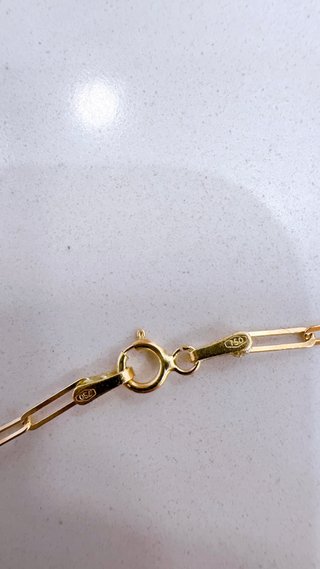 Collana con maglie rettangolari in oro 18kt 750