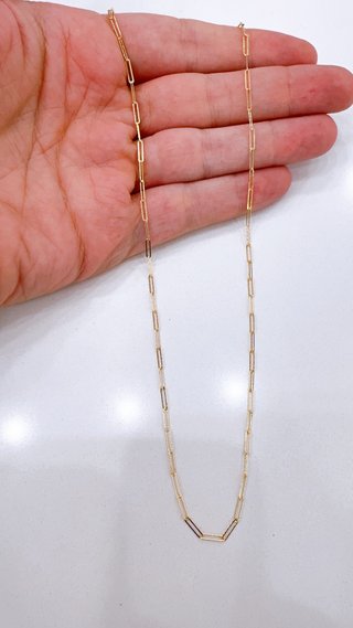 Collana con maglie rettangolari in oro 18kt 750