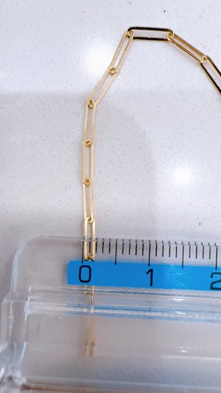 Collana con maglie rettangolari in oro 18kt 750